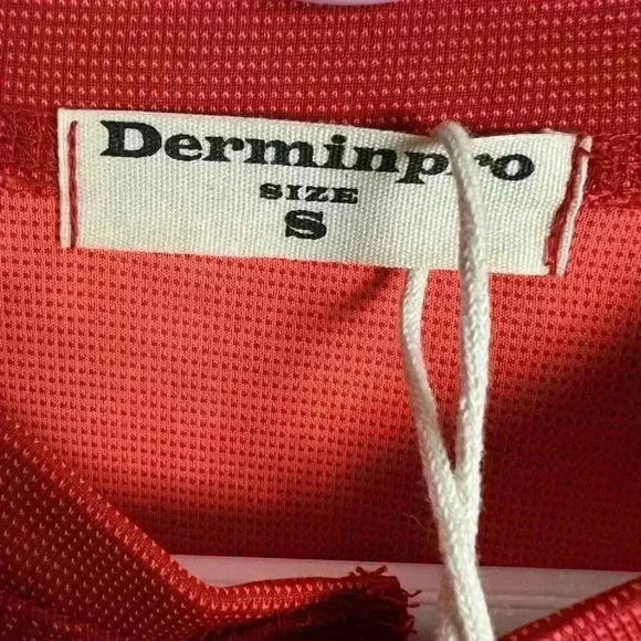 new NWT Derminpro Men's Basic Comfy Shirt Short Sleeve Orange Size Small - Picture 6 of 8